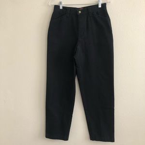 VINTAGE High waist straight leg cotton chinos